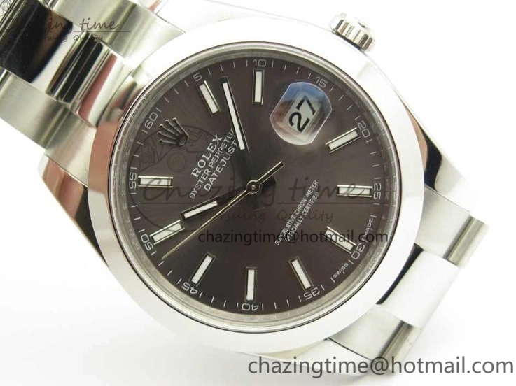 DateJust Best Dial Gray BP Sticks on 126334 41mm Bracelet Makers 1:1 SS Oyster II Edition 0808